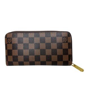 Louis Vuitton Damier Ebene Canvas Zippy Zip Around Long Wallet